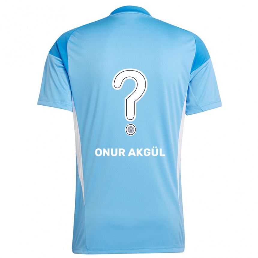 נשים כדורגל Rüzgar Onur Akgül #0 לבן כחול רויאל חולצת שוער 2025/26