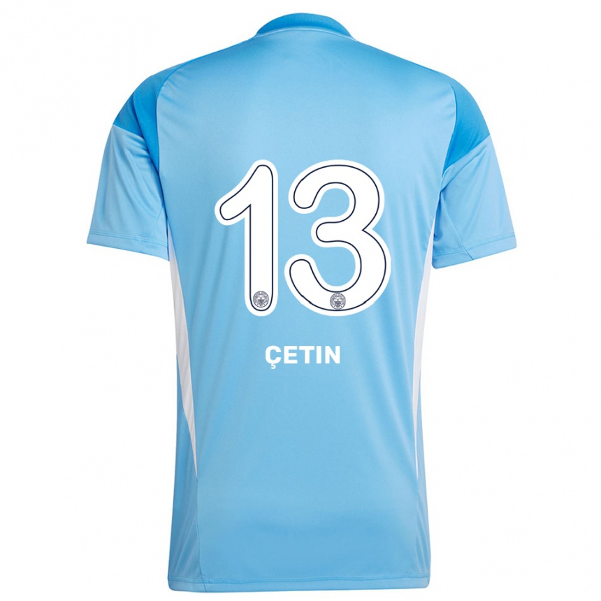 נשים כדורגל Tarık Çetin #13 לבן כחול רויאל חולצת שוער 2025/26