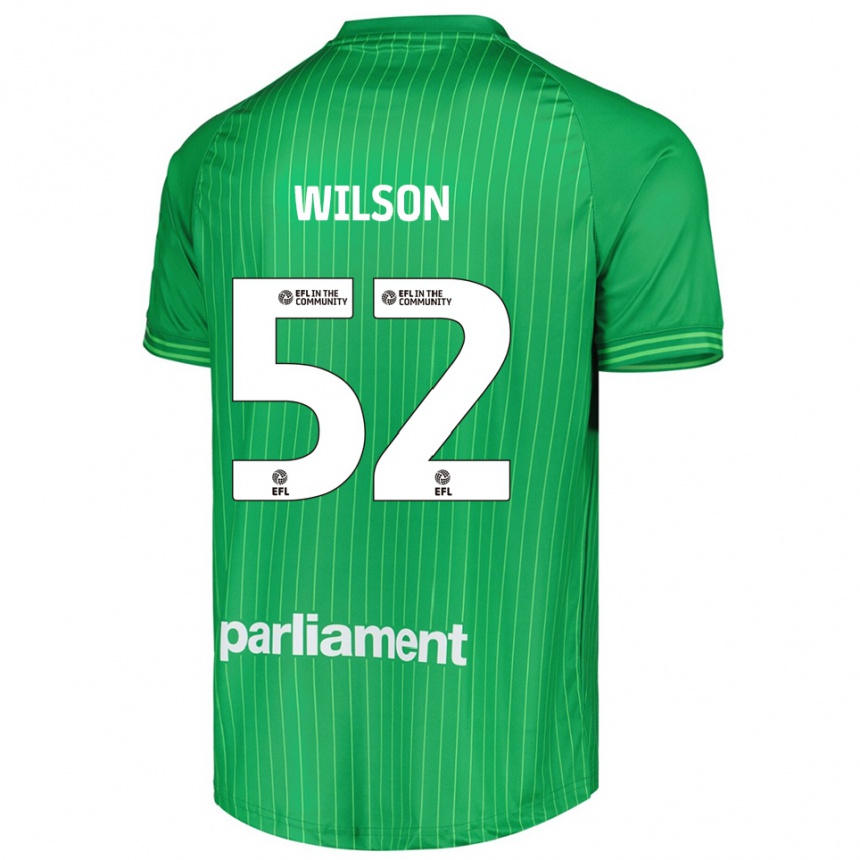 נשים כדורגל Aston Wilson #52 ירוק ליים חולצת שוער 2025/26