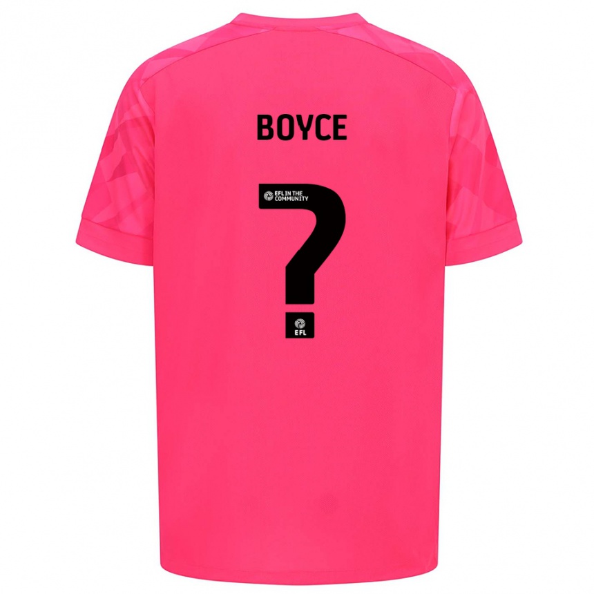 נשים כדורגל Oliver Boyce #0 ורוד רוז חולצת שוער 2025/26