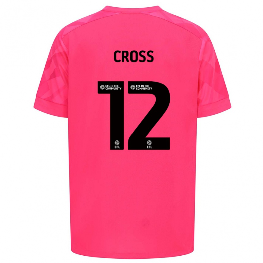 נשים כדורגל אלכס קרוס #12 ורוד רוז חולצת שוער 2025/26