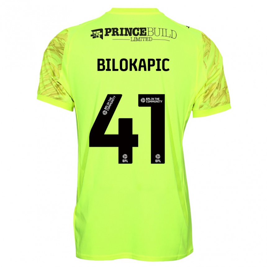 נשים כדורגל ניקולס בילוקפיץ' #41 שחור ירוק פלורסנט חולצת שוער 2025/26