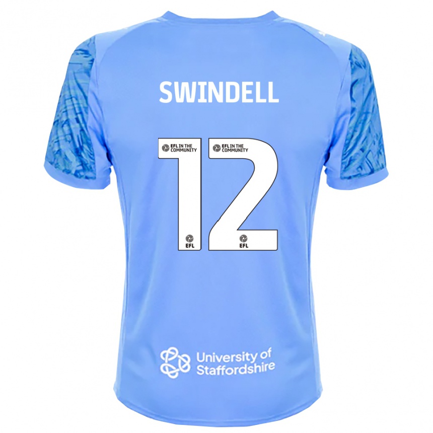 נשים כדורגל Chloe Swindell #12 כחול מלכותי חולצת שוער 2025/26