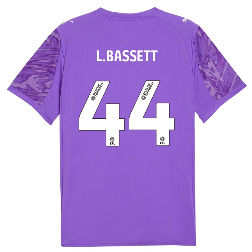 נשים כדורגל Louis Bassett #44 סגול לבן חולצת שוער 2025/26
