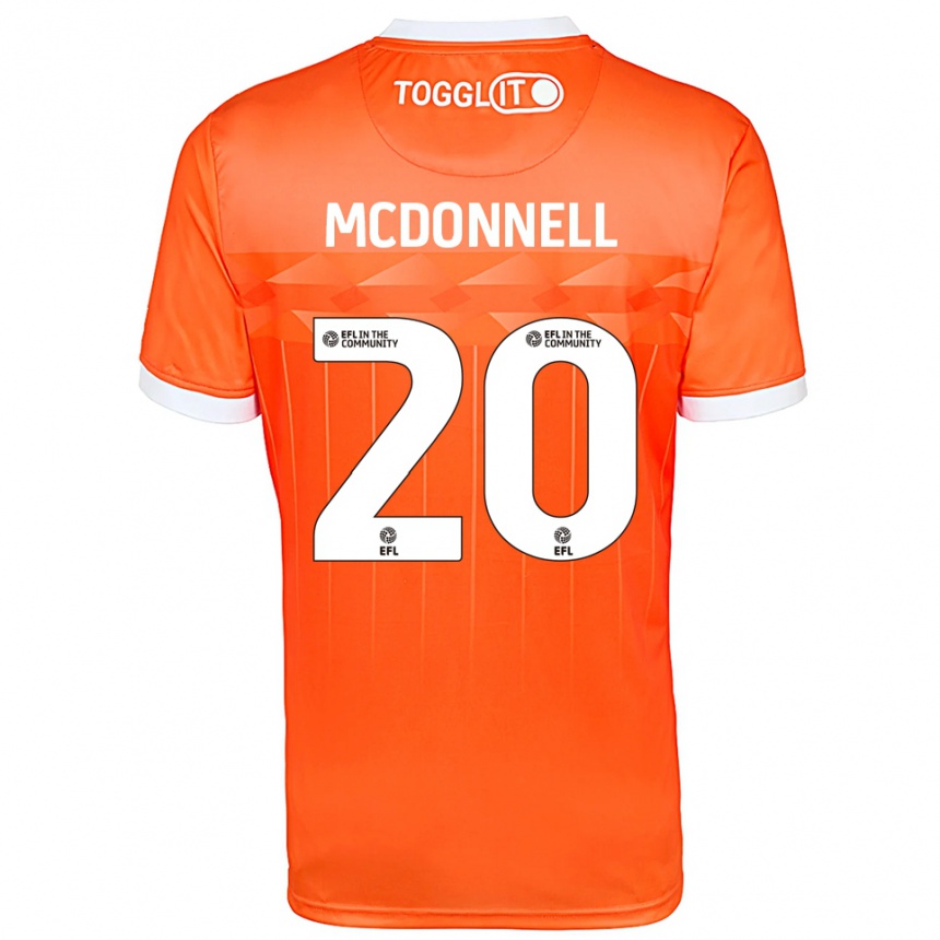 נשים כדורגל Joe McDonnell #20 לבן כתום חולצת שוער 2025/26