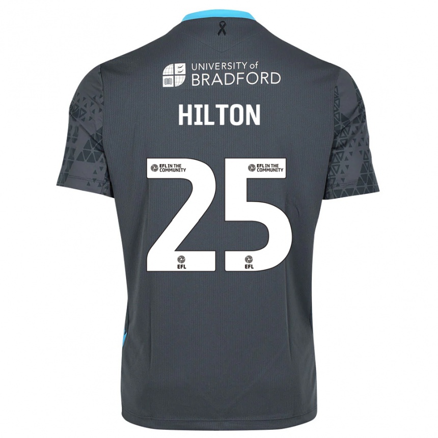 נשים כדורגל ג׳ו הילטון #25 אפור שחור חולצת שוער 2025/26