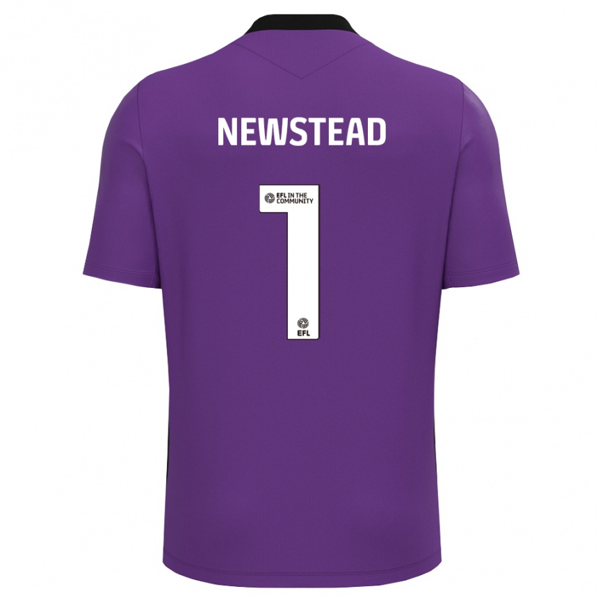 נשים כדורגל Jamie-Louise Newstead #1 לבן סגול חולצת שוער 2025/26