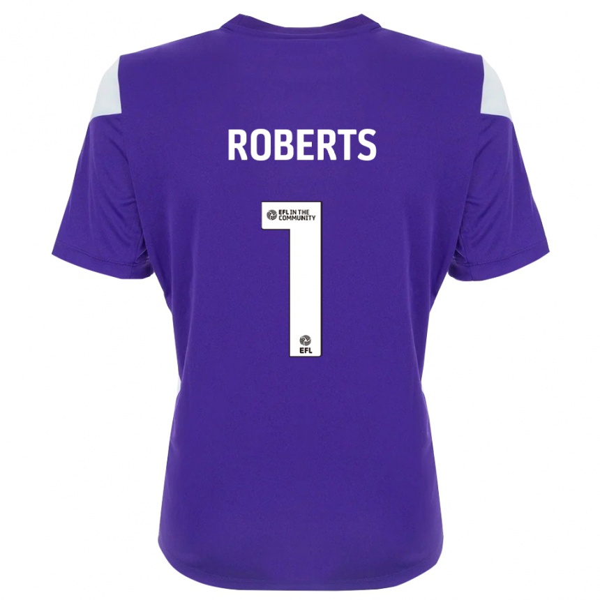 נשים כדורגל מיילס רוברטס #1 לבן סגול חולצת שוער 2025/26