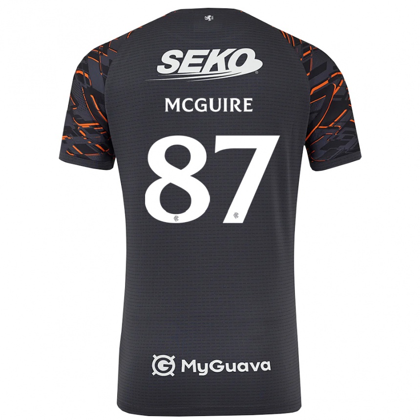 נשים כדורגל Rydnn McGuire #87 אפור כהה חולצת שוער 2025/26