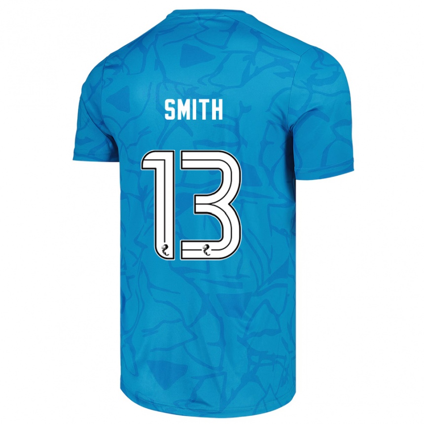 נשים כדורגל Jordan Smith #13 לבן כחול חולצת שוער 2025/26