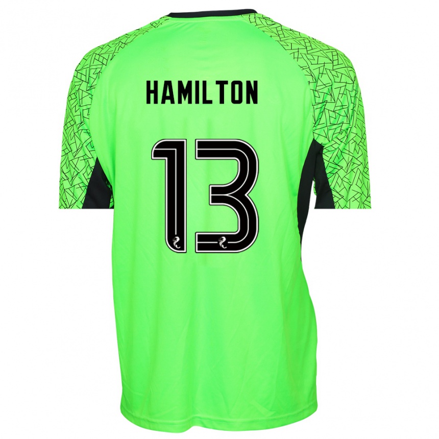 נשים כדורגל Jack Hamilton #13 ירוק שחור חולצת שוער 2025/26