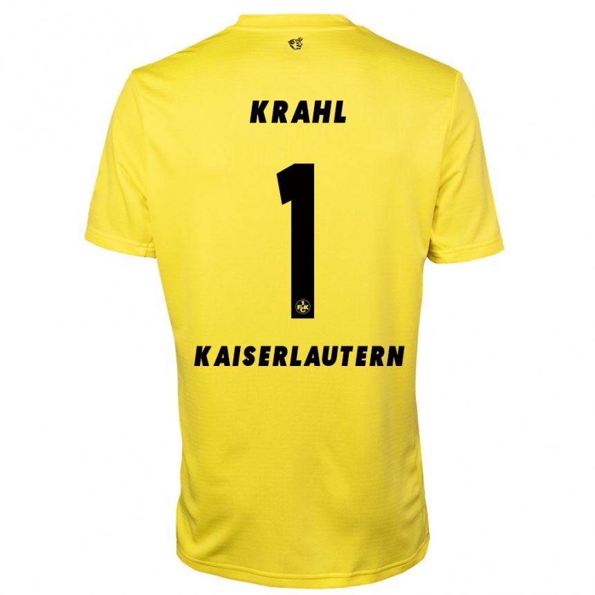 נשים כדורגל יוליאן קראהל #1 צהוב שחור חולצת שוער 2025/26