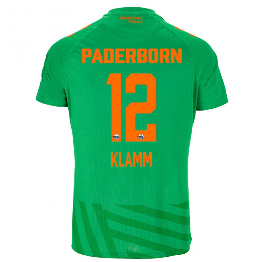 נשים כדורגל Felix Klamm #12 ירוק כתום חולצת שוער 2025/26