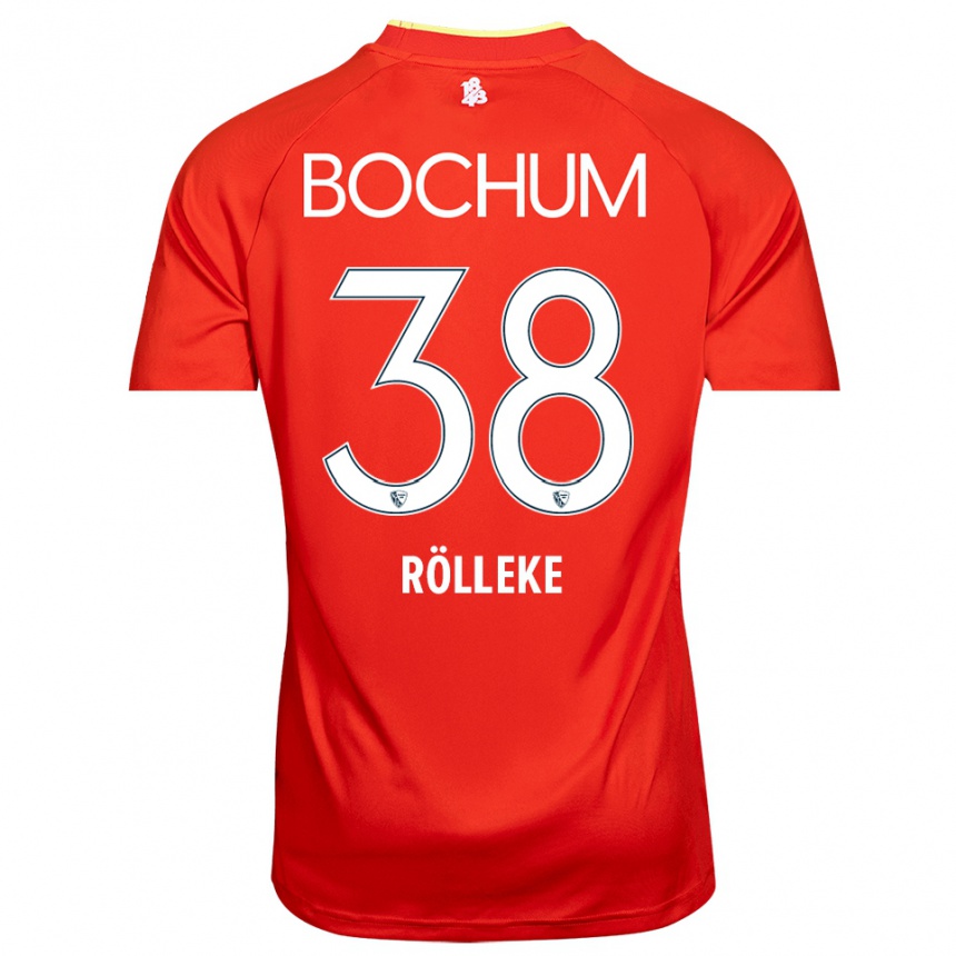 נשים כדורגל Hugo Rölleke #38 אדום לבן חולצת שוער 2025/26
