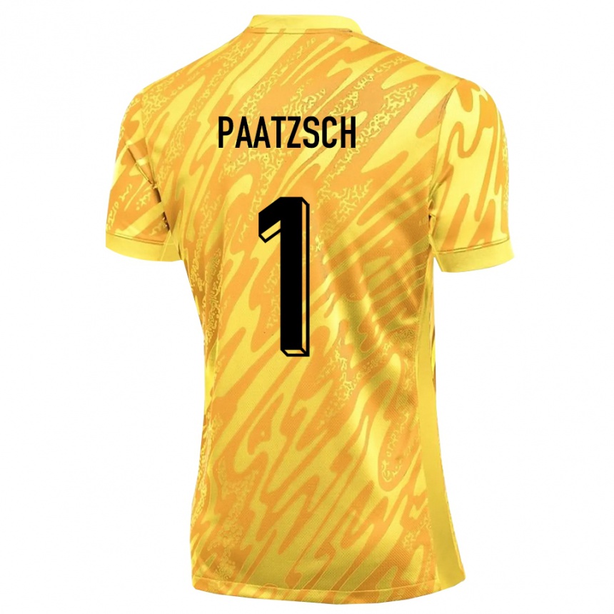 נשים כדורגל Pascal Paatzsch #1 צהוב כתום חולצת שוער 2025/26
