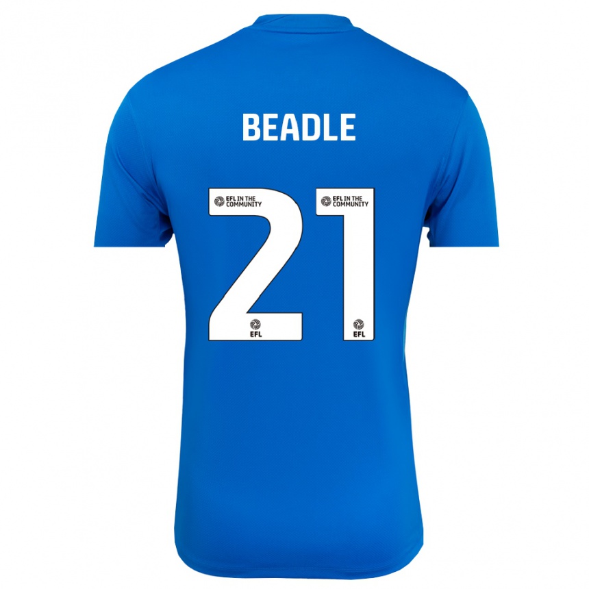 נשים כדורגל ראיין אלסופ #21 כחול לבן חולצת שוער 2025/26