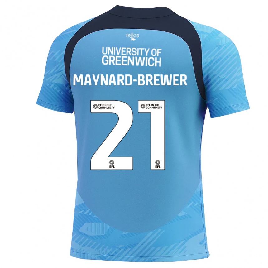 נשים כדורגל אשלי מיינרד-ברואר #21 כחול לבן חולצת שוער 2025/26