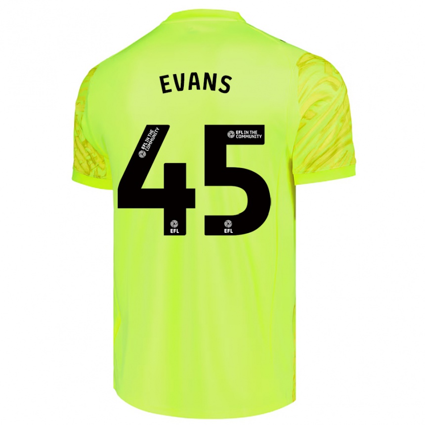 נשים כדורגל Harry Evans #45 ירוק ניאון חולצת שוער 2025/26