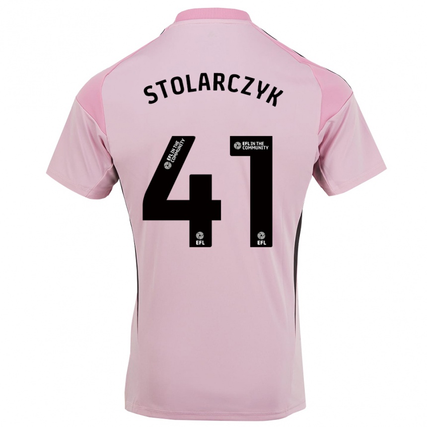 נשים כדורגל יעקב סטולרצ'יק #41 ורוד פריחת הדובדבן חולצת שוער 2025/26