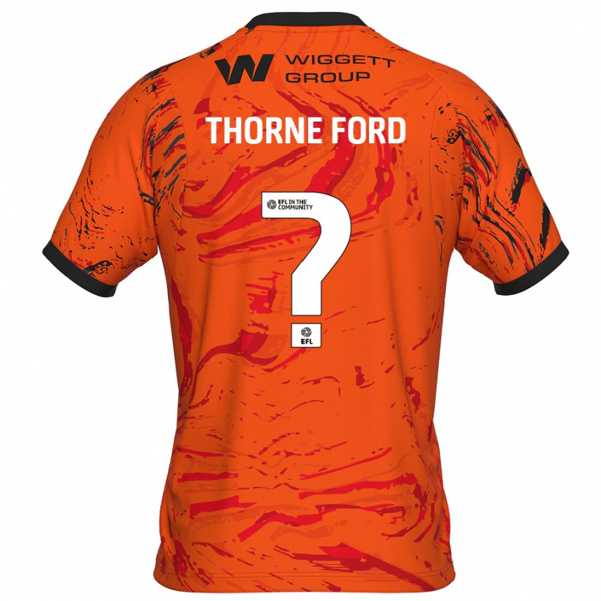 נשים כדורגל Evie Thorne Ford #0 כתום שחור חולצת שוער 2025/26