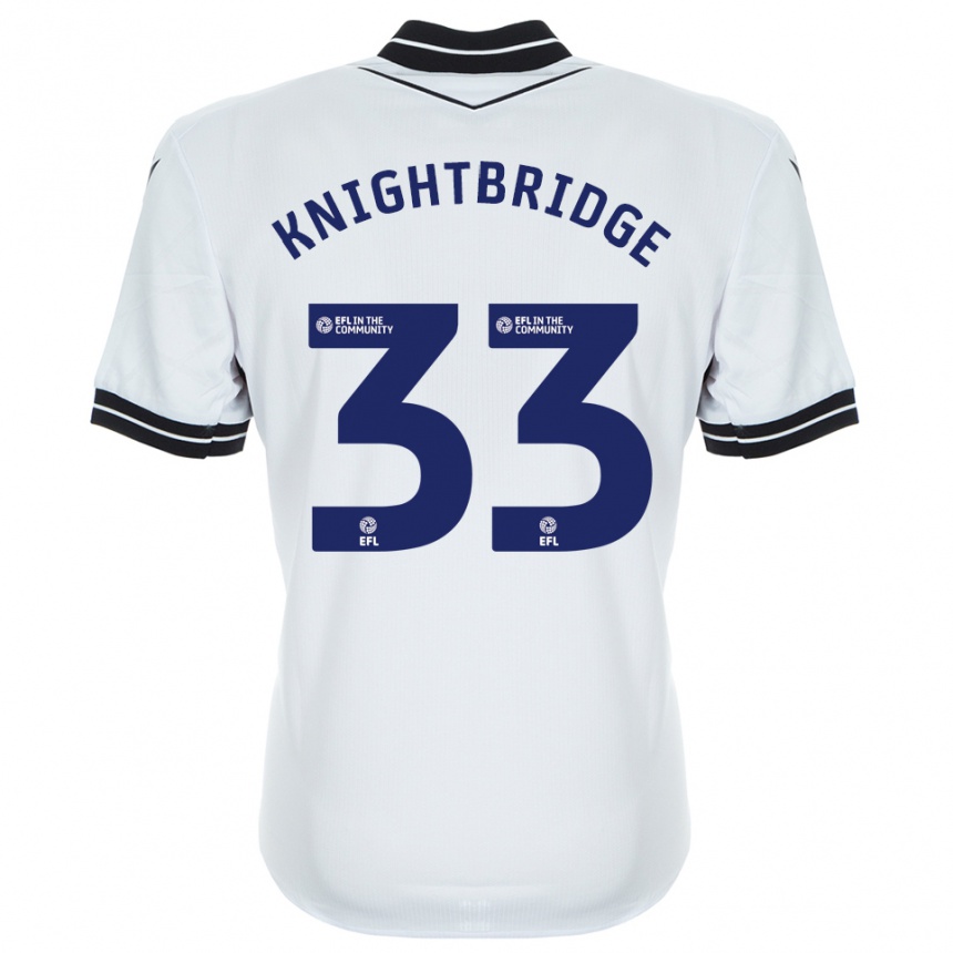 נשים כדורגל Jacob Knightbridge #33 כחול מלכותי לבן חולצת שוער 2025/26