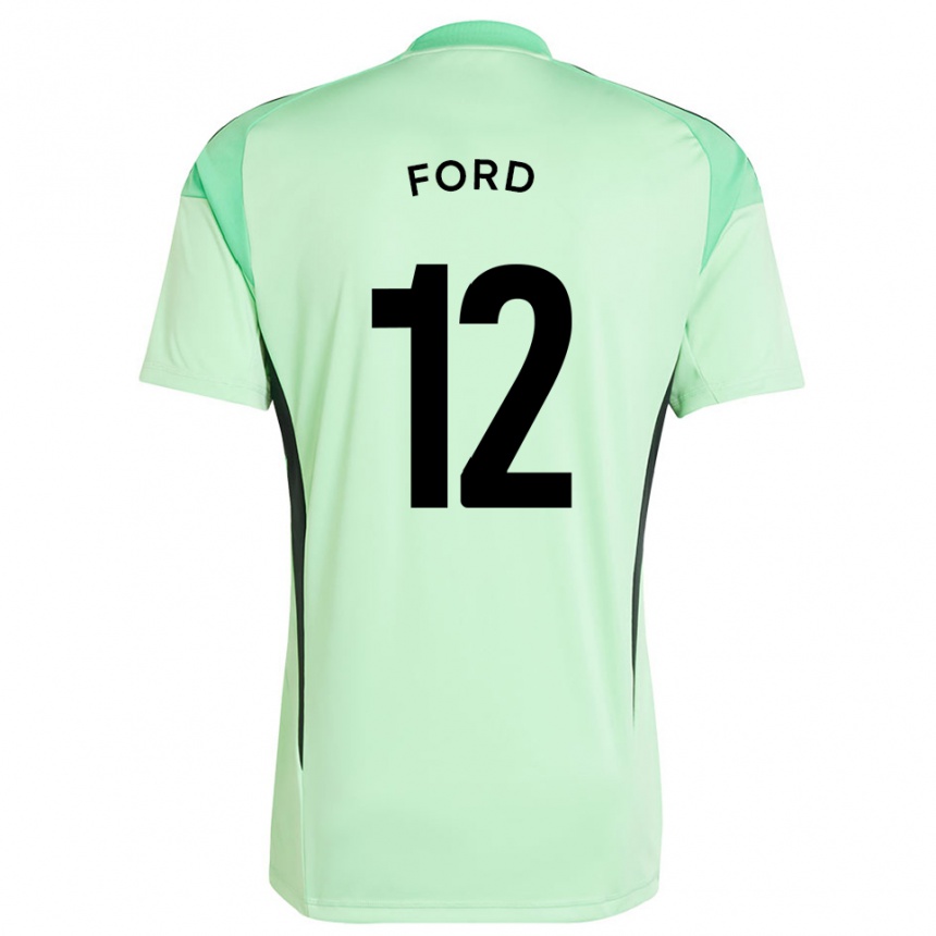 נשים כדורגל Nathaniel Ford #12 ירוק שחור דשא חולצת שוער 2025/26
