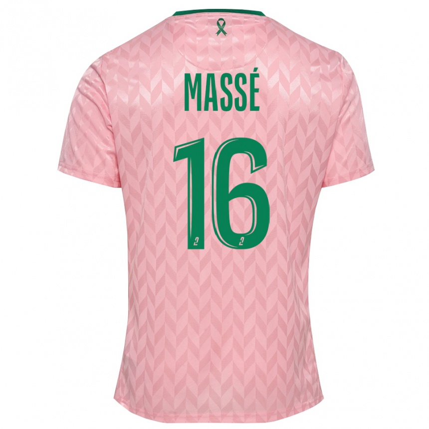 נשים כדורגל Maël Massé #16 ירוק ורוד חולצת שוער 2025/26