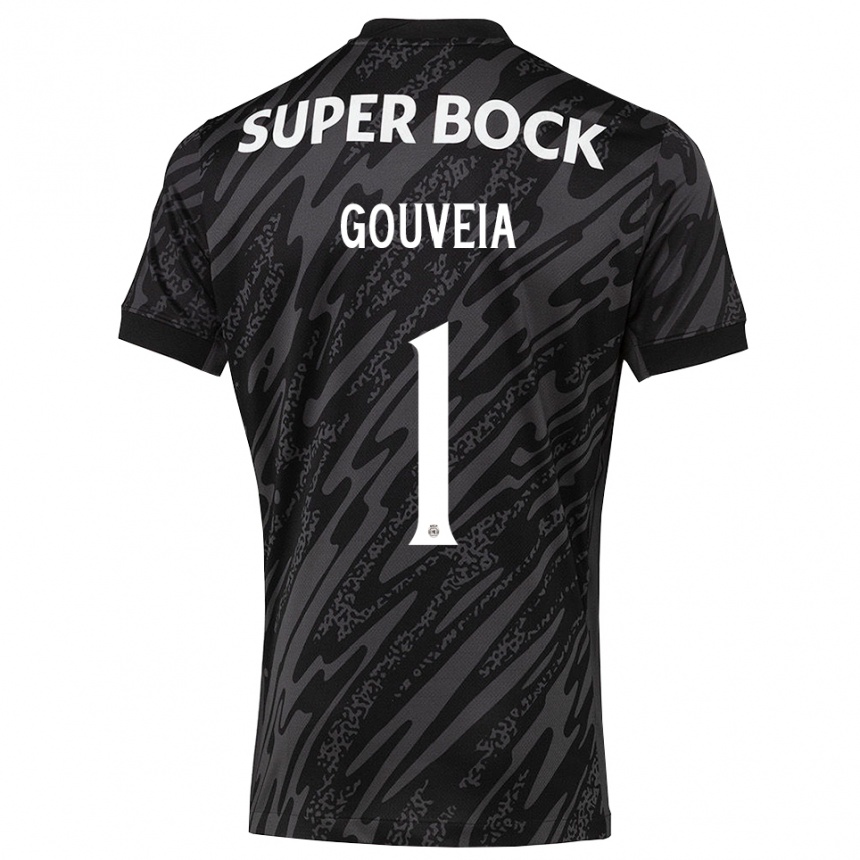 נשים כדורגל מיגל גוביה #1 אפור שחור לבן חולצת שוער 2025/26