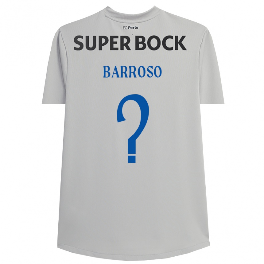 נשים כדורגל Francisco Barroso #0 אפור בהיר שחור חולצת שוער 2025/26