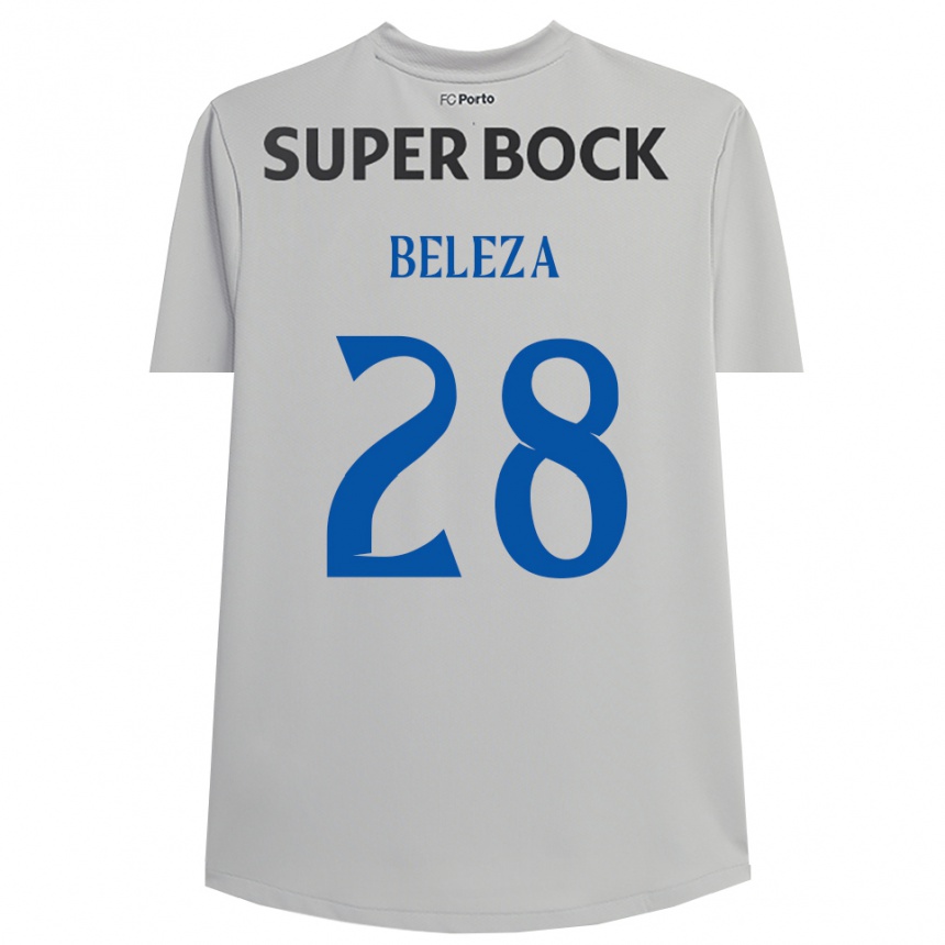 נשים כדורגל Tatiana Beleza #28 אפור בהיר שחור חולצת שוער 2025/26