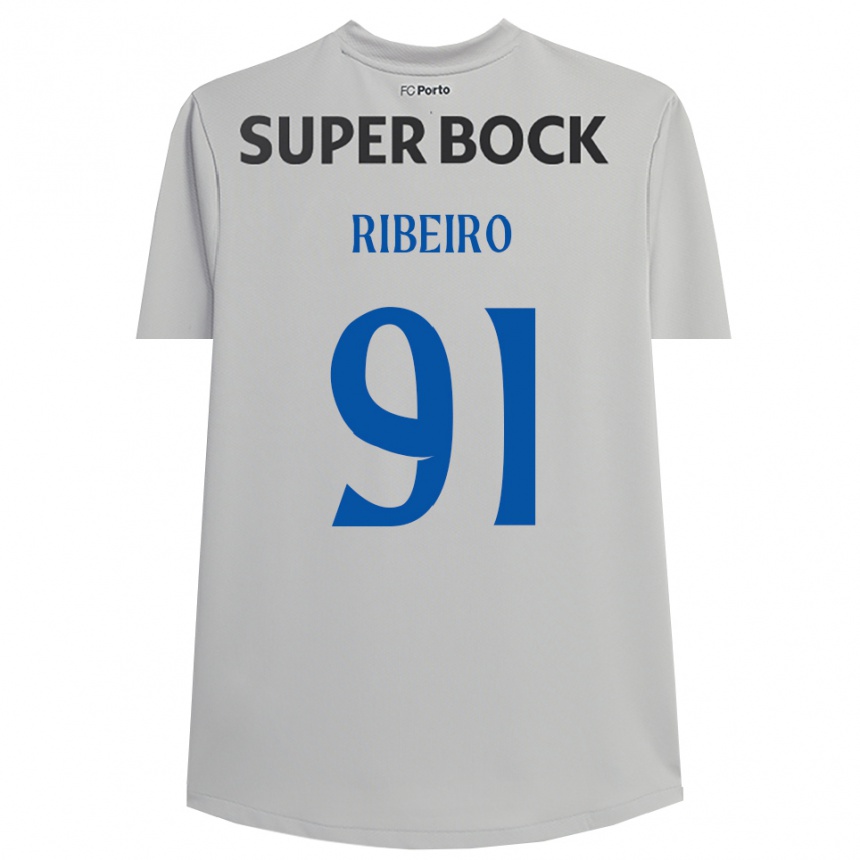 נשים כדורגל גונסאלו ריביירו #91 אפור בהיר שחור חולצת שוער 2025/26