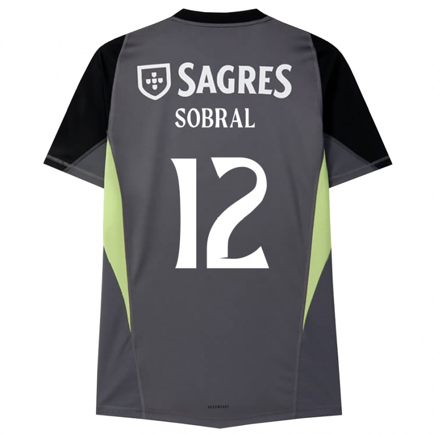 נשים כדורגל גונסאלו ג׳וניור דה סילבה סובראל #12 אפור כהה שחור חולצת שוער 2025/26