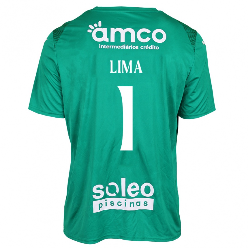 נשים כדורגל Aline Lima #1 ירוק לבן חולצת שוער 2025/26