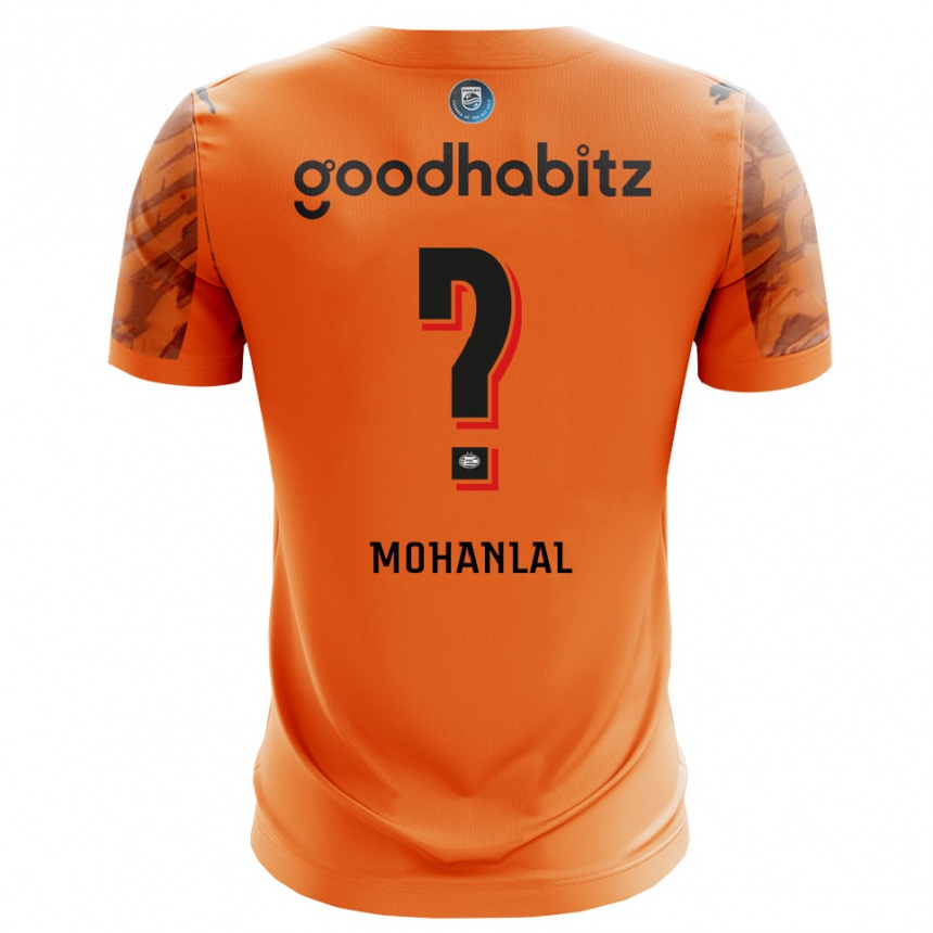 נשים כדורגל Pawan Mohanlal #0 כתום שחור חולצת שוער 2025/26