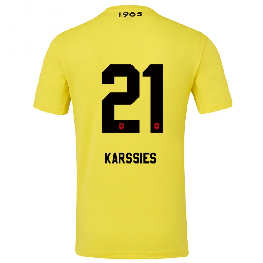 נשים כדורגל סאם לוקה קרסי #21 צהוב שחור חולצת שוער 2025/26