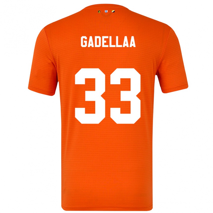 נשים כדורגל Kevin Gadellaa #33 כתום שחור חולצת שוער 2025/26