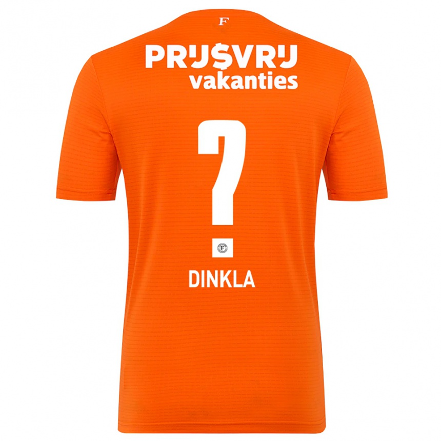 נשים כדורגל קלייר דינקלה #0 כתום שחור חולצת שוער 2025/26