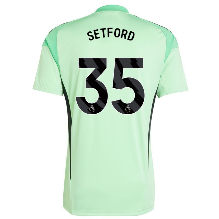 נשים כדורגל טומי סטפורד #35 ירוק בהיר שחור חולצת שוער 2025/26