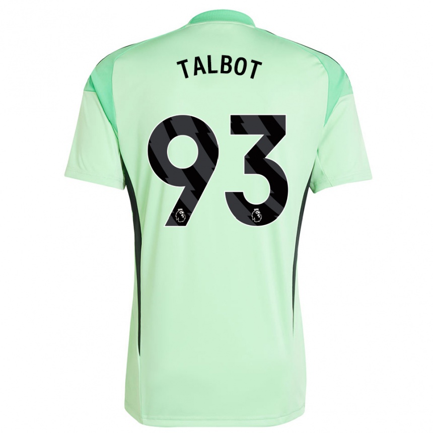 נשים כדורגל Jack Talbot #93 ירוק בהיר שחור חולצת שוער 2025/26