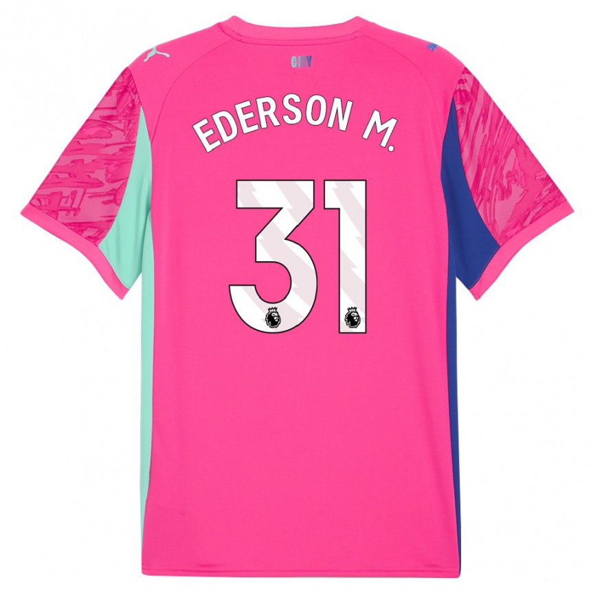 נשים כדורגל אדרסון מוראס #31 ורד ורוד חולצת שוער 2025/26