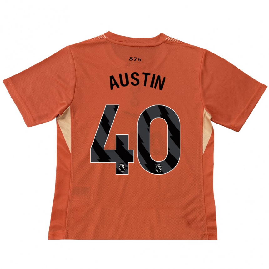 נשים כדורגל ברנדון אוסטין #40 כתום שחור חולצת שוער 2025/26