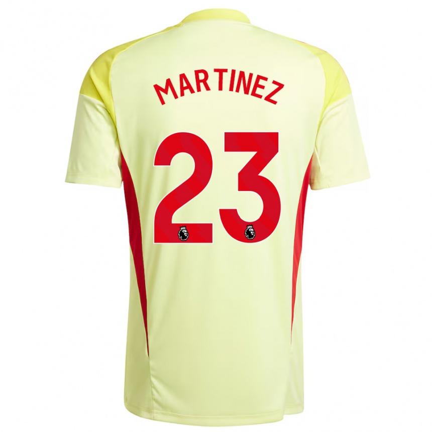 נשים כדורגל דמיאן מרטינז #23 צהוב בהיר חולצת שוער 2025/26