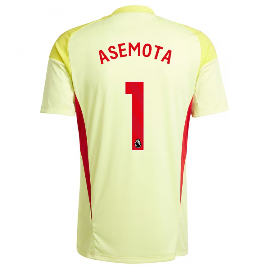 נשים כדורגל Owen Asemota #1 צהוב בהיר חולצת שוער 2025/26