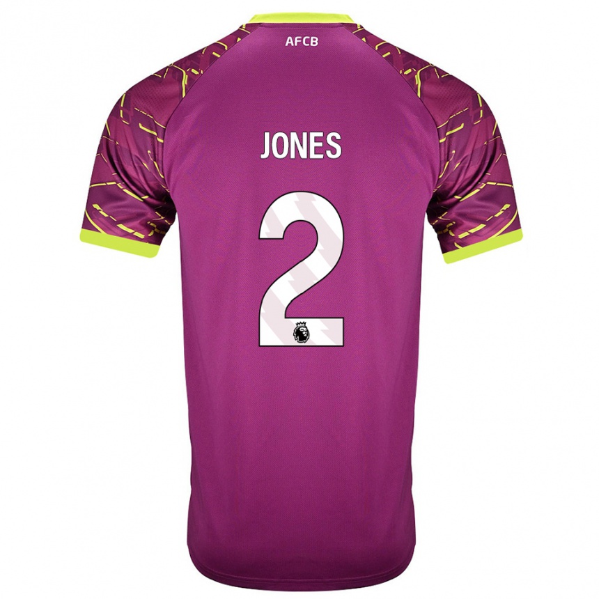 נשים כדורגל Abby Jones #2 מג'נטה כהה חולצת שוער 2025/26