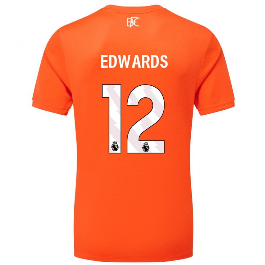 נשים כדורגל Connor Edwards #12 כתום לבן חולצת שוער 2025/26