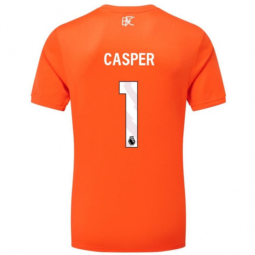 נשים כדורגל צ׳ארלי קספר #1 כתום לבן חולצת שוער 2025/26