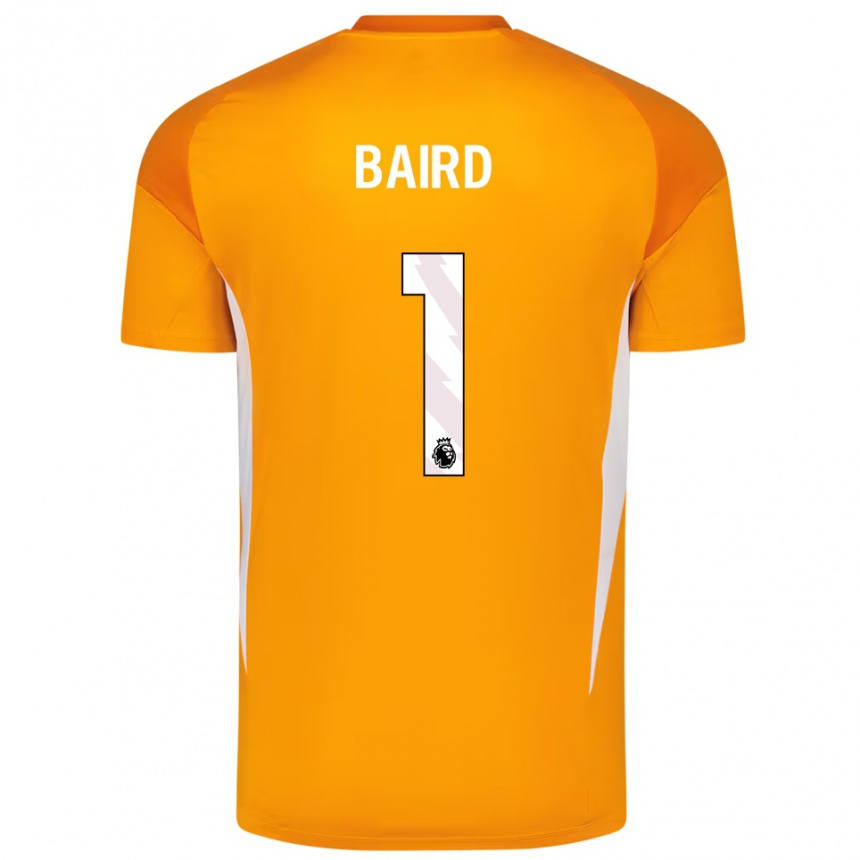 נשים כדורגל אלכס ביירד #1 כתום לבן חולצת שוער 2025/26