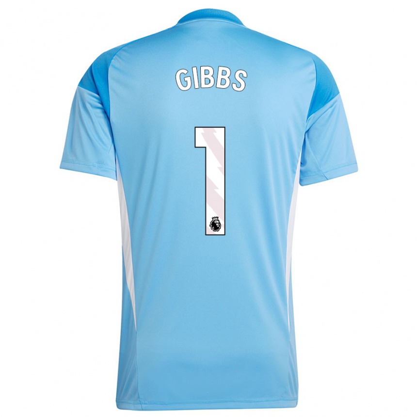 נשים כדורגל Frankie Gibbs #1 כחול לבן חולצת שוער 2025/26