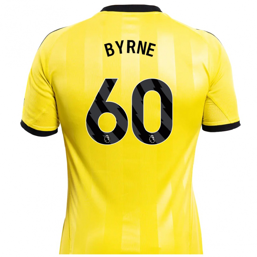 נשים כדורגל ריס ביירן #60 צהוב שחור חולצת שוער 2025/26