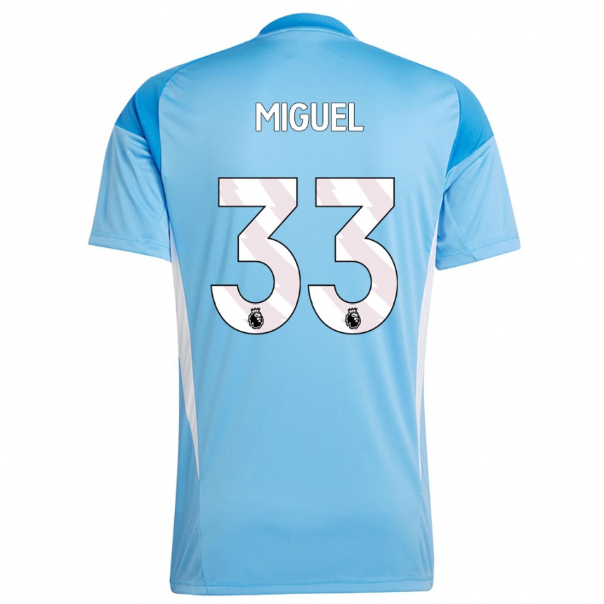 נשים כדורגל קרלוס מיגל דוס סנטוס פריירה #33 כחול לבן חולצת שוער 2025/26